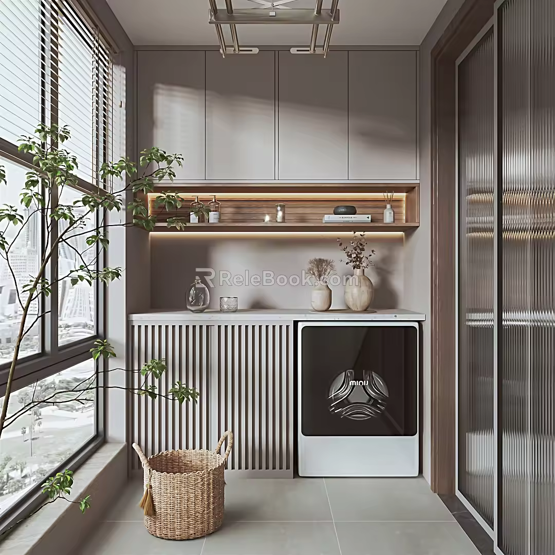 Modern Balcony 3d model