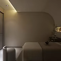 Serene SPA Treatment Space With Minimalist Decor And Soft Lighting