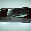 Futuristic Sleek Silver Car With Aerodynamic Design And Floating Wheels