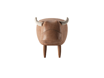 Modern Children's Chair Stool Leather Stool Scalper Stool 3d model