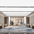 New Chinese-style reception room 3d model