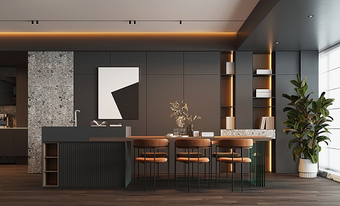 Modern Restaurant 3d model