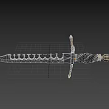 Medieval Dagger Weapon Equipment Knife Sharp Weapon Cold Weapon Ancient Weapon Sword Breaking Sword Magic Sword Dagger PBR Material 3d model