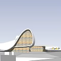 Modern Architecture Aliyev Cultural Center Zaha Hadid 3d model