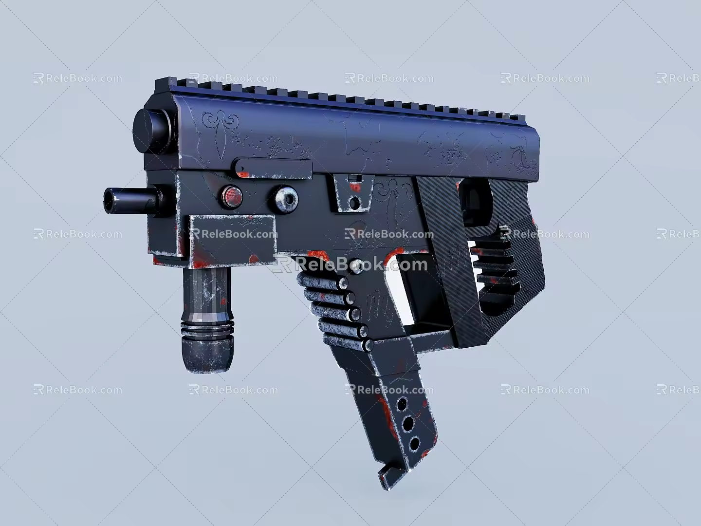 machine gun 3d model