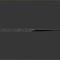 Sharp Tactical Dagger With Ring Handle And Hollow Carved Blade Design