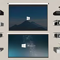 projection curtain 3d model