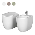 Modern White Toilet Design With Matching Bidet And Sleek Ceramic Finish For Bathroom