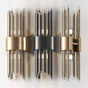 Light Luxury Wall Lamp 3d model