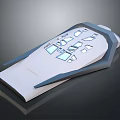 Futuristic Aerospace Spacecraft With Aerodynamic Blue White Design And Geometric Panels