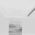 Modern Interior Ceiling Design With Recessed Lights And Minimalist White Surface