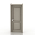 Modern solid wood door interior door door 3d model