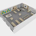 New Chinese Mobile Phone Store Smart Life Experience Store 3d model