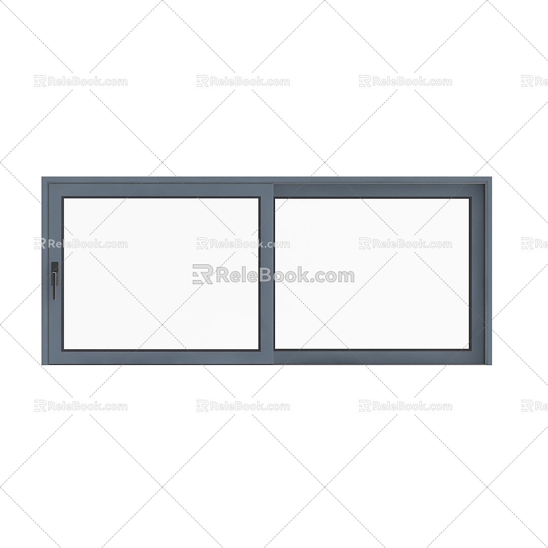 windows metal windows double fenestration casement windows villa window blinds 3d model