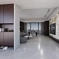 Modern Living Room Interior With Gray Sofa Pillows White Coffee Table And Abstract Painting