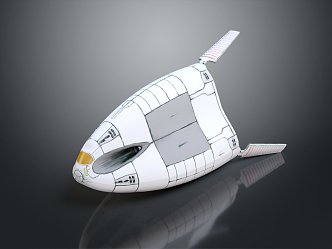 Modern Spaceship Spacecraft 3d model