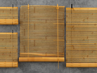 Modern venetian blinds bamboo venetian blinds 3d model