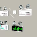 Essential Fire Safety Equipment Including Smoke Detectors And Emergency Exit Signs