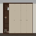 Middle style wardrobe 3d model