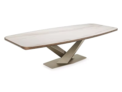 Modern Bar Table with Sleek Design Smooth Top and Geometric Metal Base 3d model