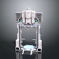 Industrial Metal Mechanical Structure With Symmetrical Motor Units Circular Base And Support Frame