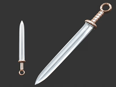 Roman Bronze Sword Yue King Sword Antique Sword Cultural Relics Sabre Sword Ancient Weapon Roman Bronze Sword Yue King Sword Antique Sword Cultural Relics Army 3d model