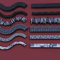 Various Curved Straight Stepping Stone Path Designs For Decorative Garden Landscape