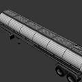 Silver Stainless Steel Tanker Truck Transport Vehicle With Large Capacity And Multiple Wheels