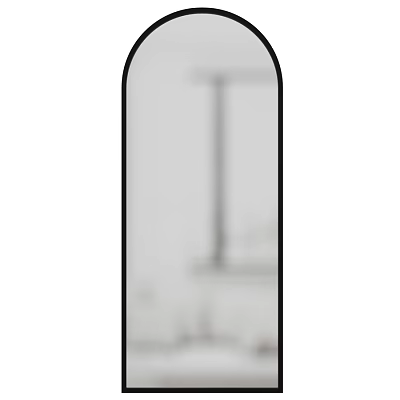 Modern Full Length Mirror With Sleek Frame For Home Interior Decor 3d model