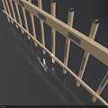 Three White Swing Gates With Picket Fence Design For Outdoor Areas
