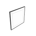 Modern Square Framed Wall Mirror with Sleek Design for Home Decor