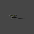 Black Dragon Game And Movie Character With Large Wings Flying In Blue Sky