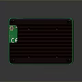 Rugged Industrial Computer Module With Black Heat Sink Green Circuit Board CE Certification