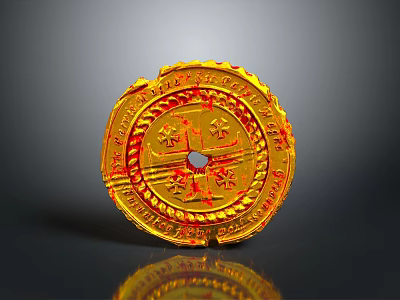 Copper Gold Coin Silver Coin Steel Coin Money 3d model