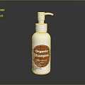 Woman Using ShineWell Organic Shampoo With Silver Pump Bottle For Healthy Hair