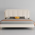 Modern Double Bed 3d model