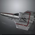 Silver Fighter Jet With Red Stripes Unique Wing Design Cockpit And Engine Details 3d model