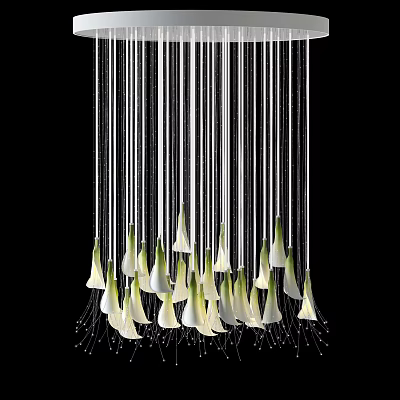 Modern chandelier luminaire 3d model Modern chandelier luminaire 3d model