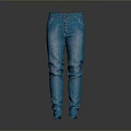 Classic Blue Jeans With Slim Fit Design Front Pockets And Comfortable Fabric