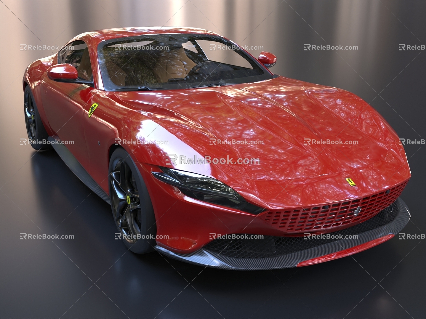 Ferrari Supercar Roma Car 3d model