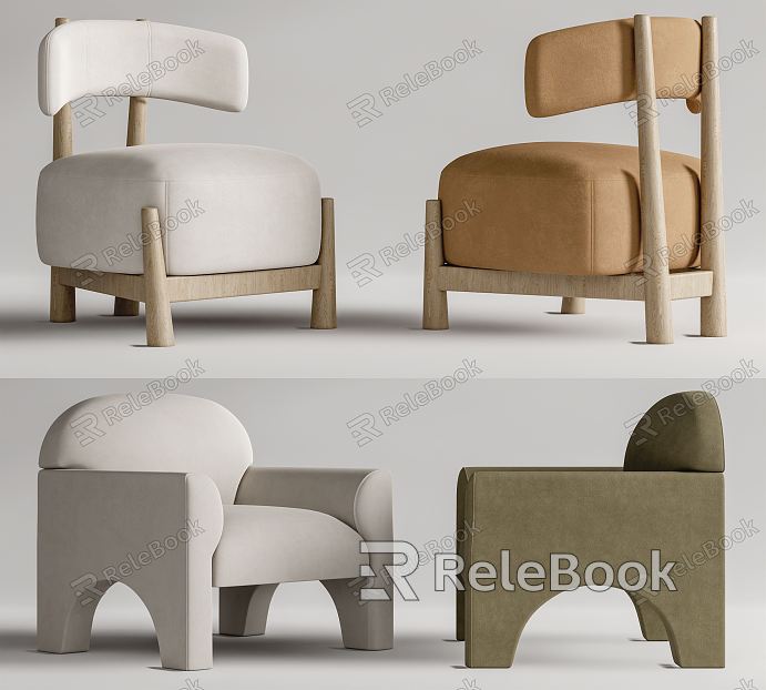 Modern Sofa Chair Leisure Chair Single Sofa model