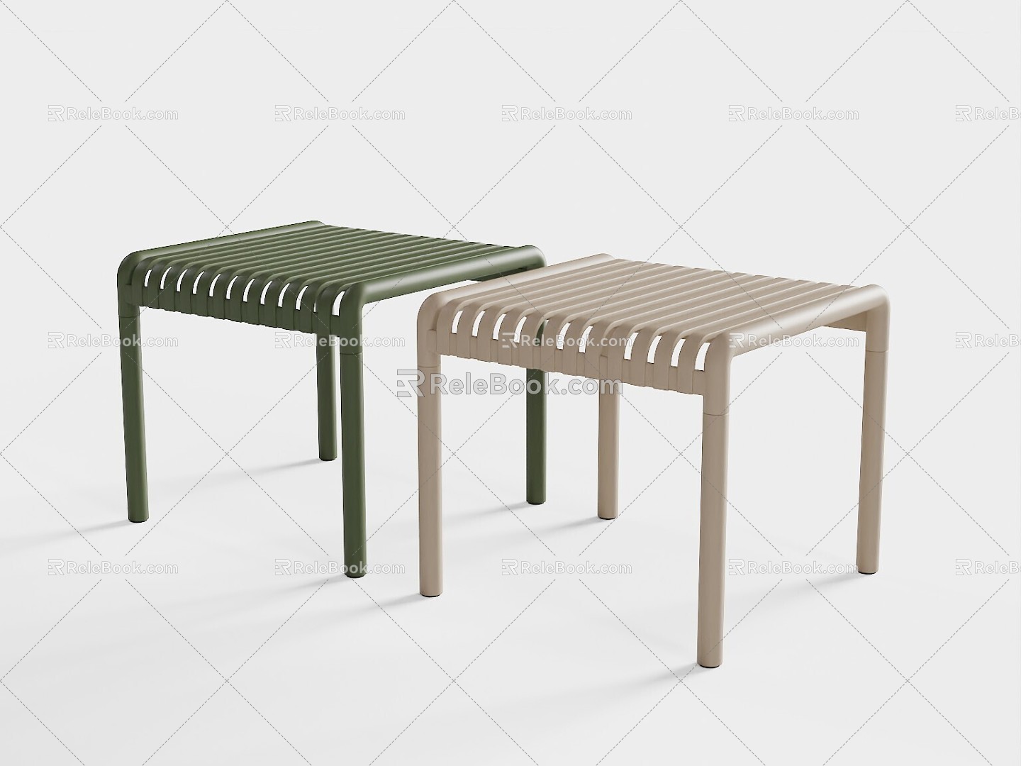 Outdoor small stool 3d model