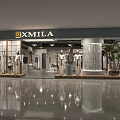 XMILA Clothing Store with Mannequins Display Plants Lighting And Shiny Floor