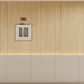 Modern background wall bedside background wall 3d model