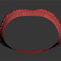 Stylish Red Woven Household Decor With Fringe Details And Circular Shape