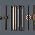 Various Stylish Metal Door Handles With Modern Designs For Home And Office Use