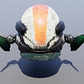 Robot helmet 3d model