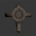 Long Metal Hanging Hook With Multiple Rings And Hook End Design