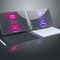 Modern Laptop Apple Computer 3d model