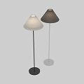 Modern Floor Lamps With Pleated Shades In Different Colors For Home Decor
